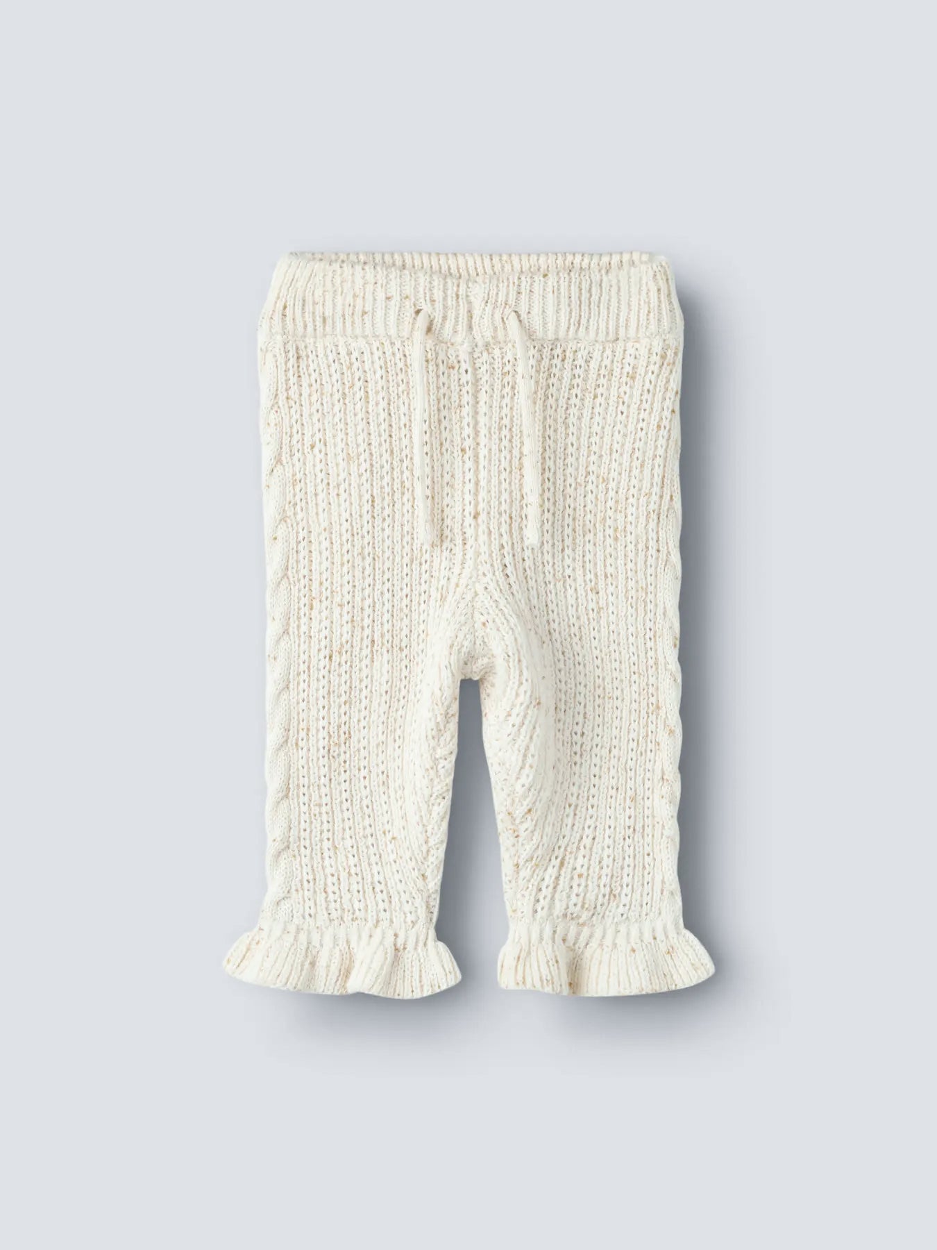Lil'Atelier - cable knit pants Galto - turtledove