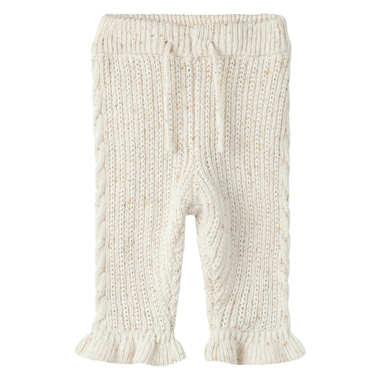 Lil'Atelier - cable knit pants Galto - turtledove