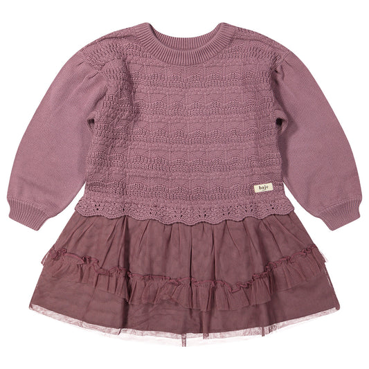 Baje Studio - knitted dress Gemmi - purple plum