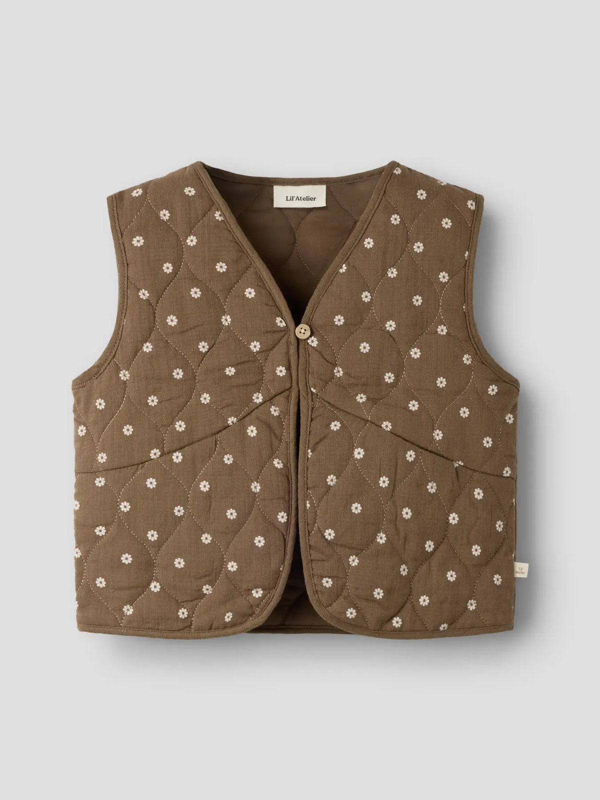 Lil'Atelier - quilt vest Hulla - teak flower