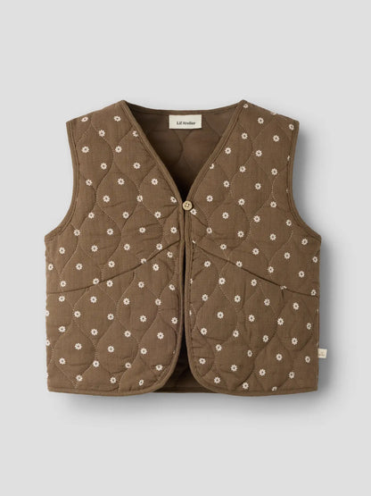 Lil'Atelier - quilt vest Hulla - teak flower