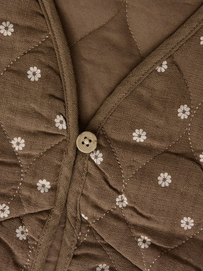 Lil'Atelier - quilt vest Hulla - teak flower