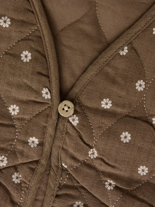 Lil'Atelier - quilt vest Hulla - teak flower