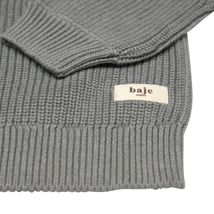 Knitted pullover Harrow ~ greyish blue