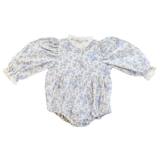 Hazel bodysuit ~ blue flower