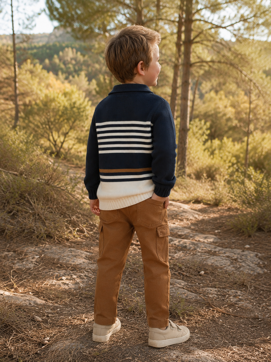 Hust & Claire - heavy twill pants Trevor - chipmunk