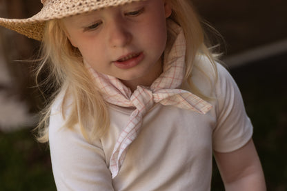 Lil'Atelier - scarf Hedda - rose tan square