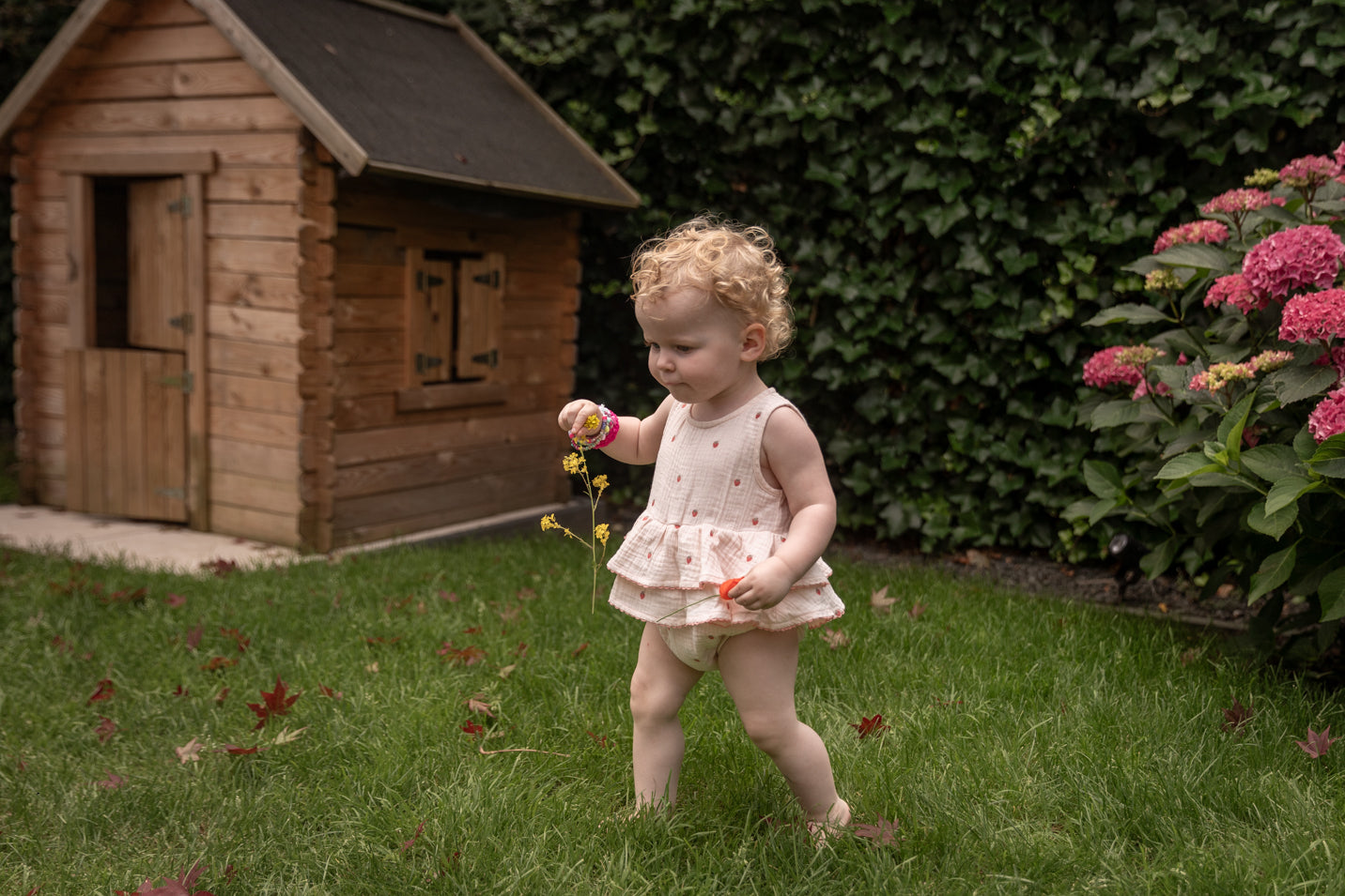 Lil'Atelier - muslin suit strawberry's - morganite pink