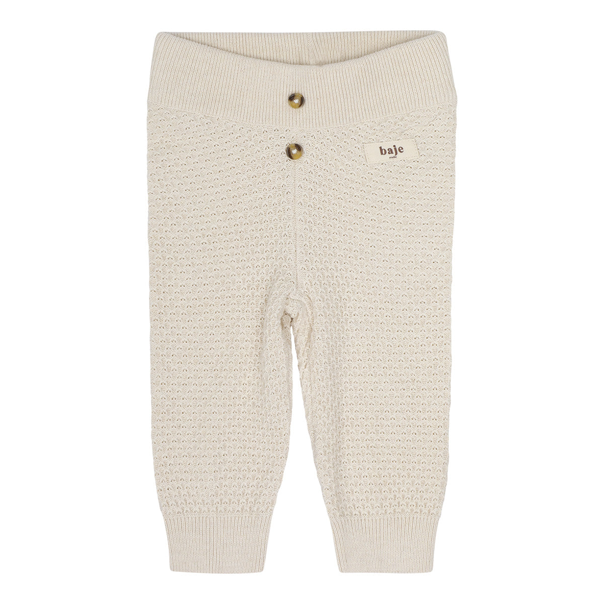 Baje Studio - knitted pants Izaia - offwhite