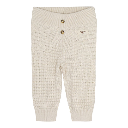 Baje Studio - knitted pants Izaia - offwhite
