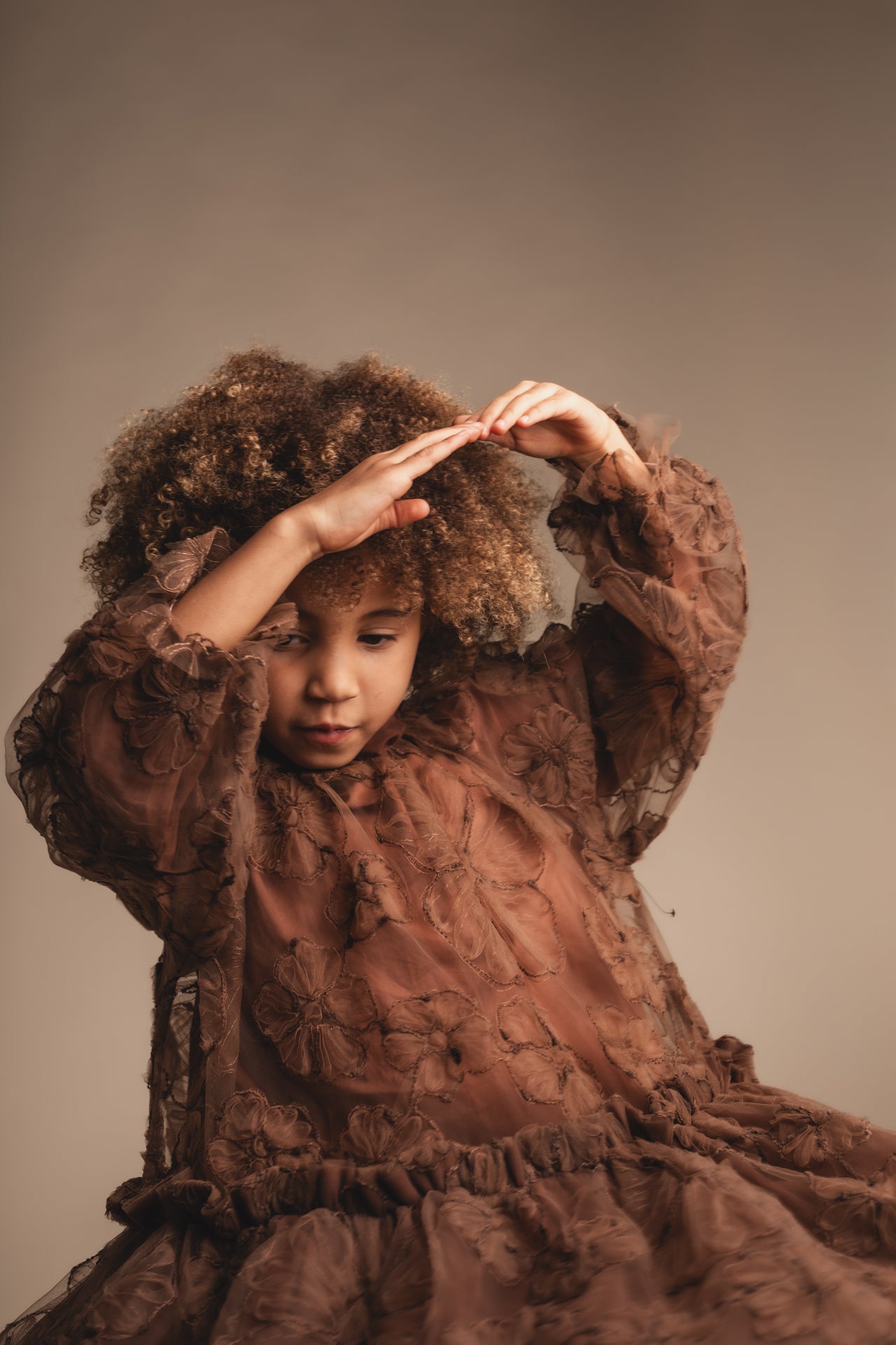 Baje Studio - dress Izebelle - brown copper
