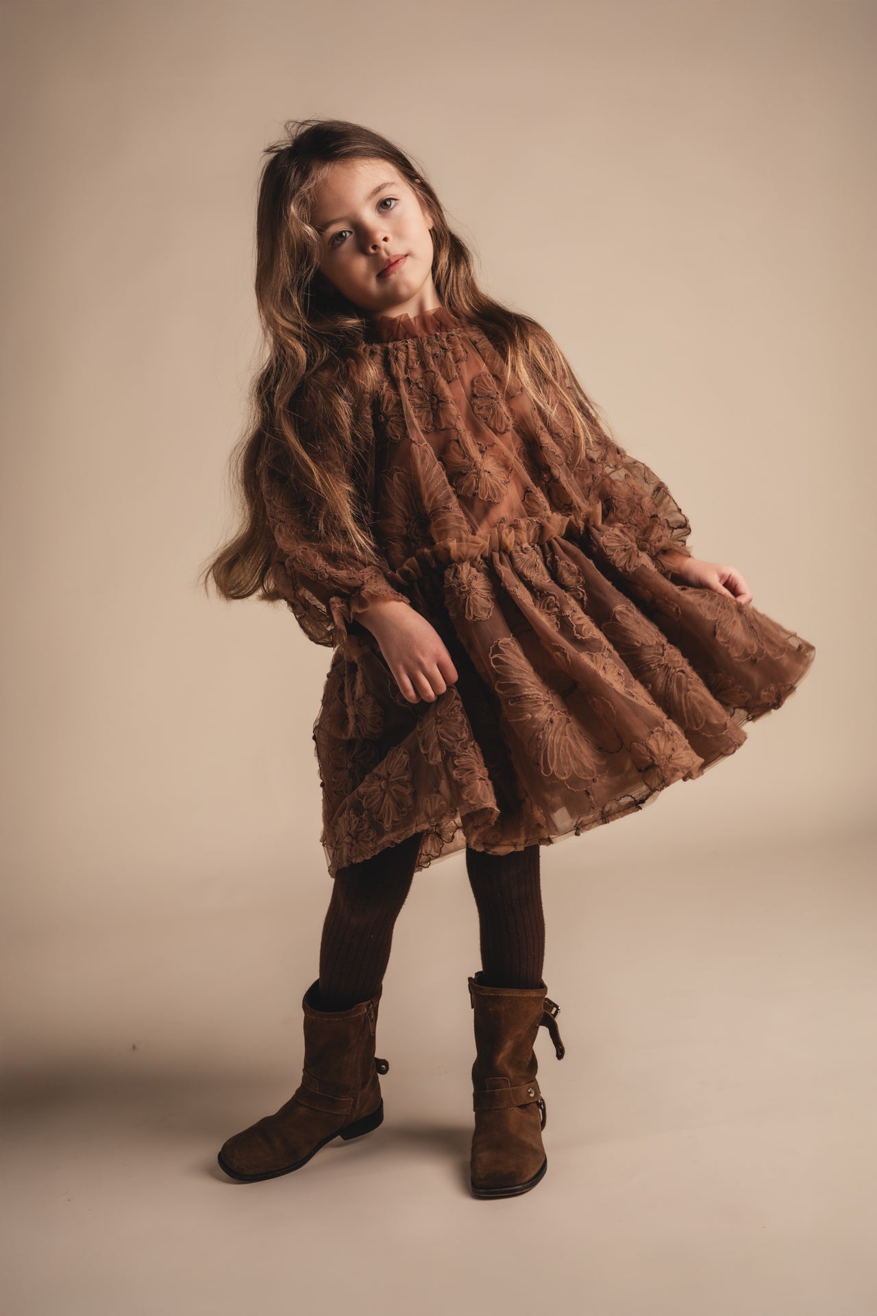 Baje Studio - dress Izebelle - brown copper