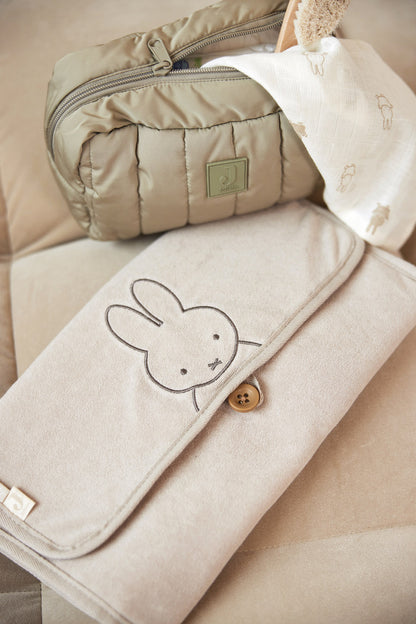 Verschoningsmat Miffy badstof ~ nougat