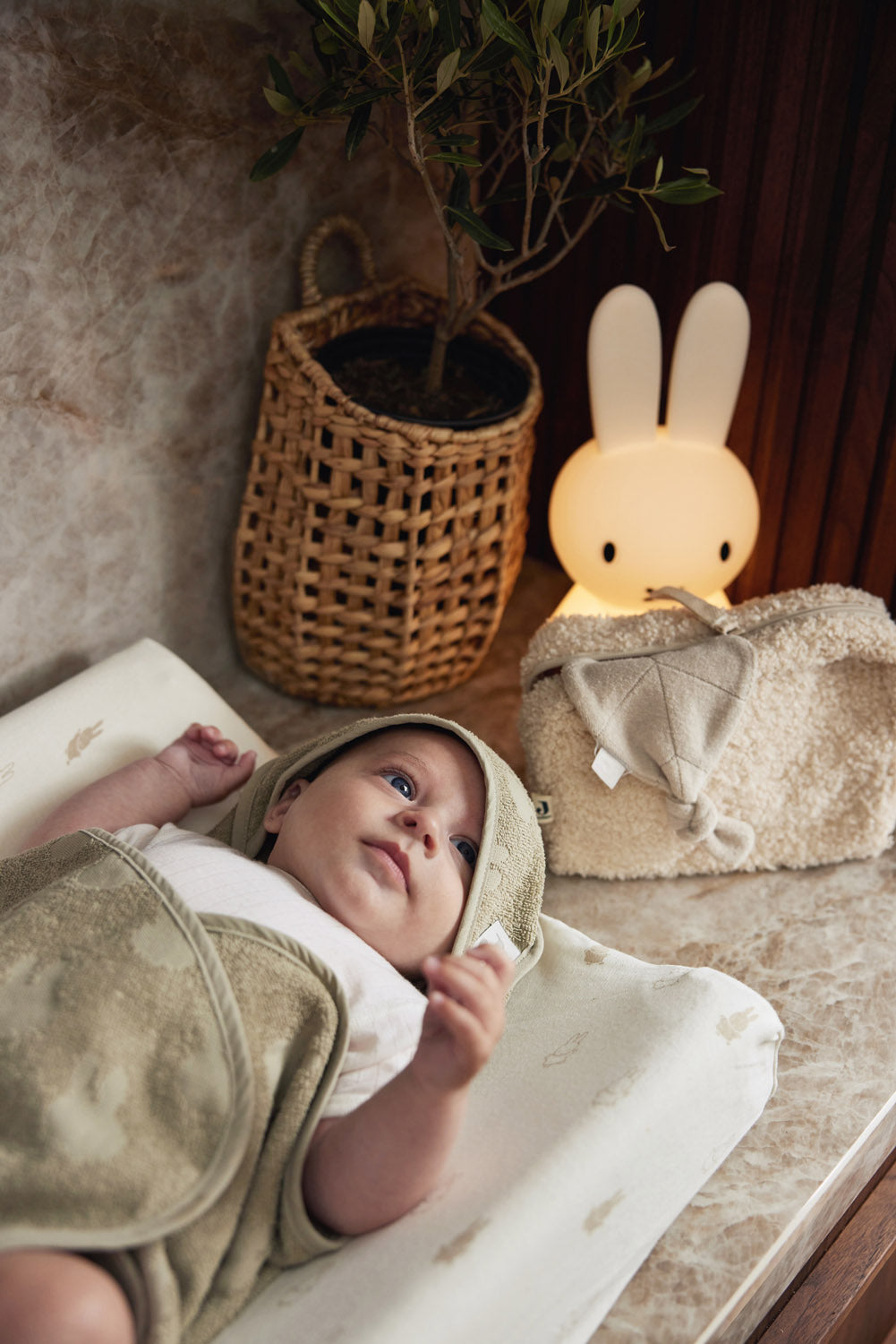 Badcape Miffy - olive green
