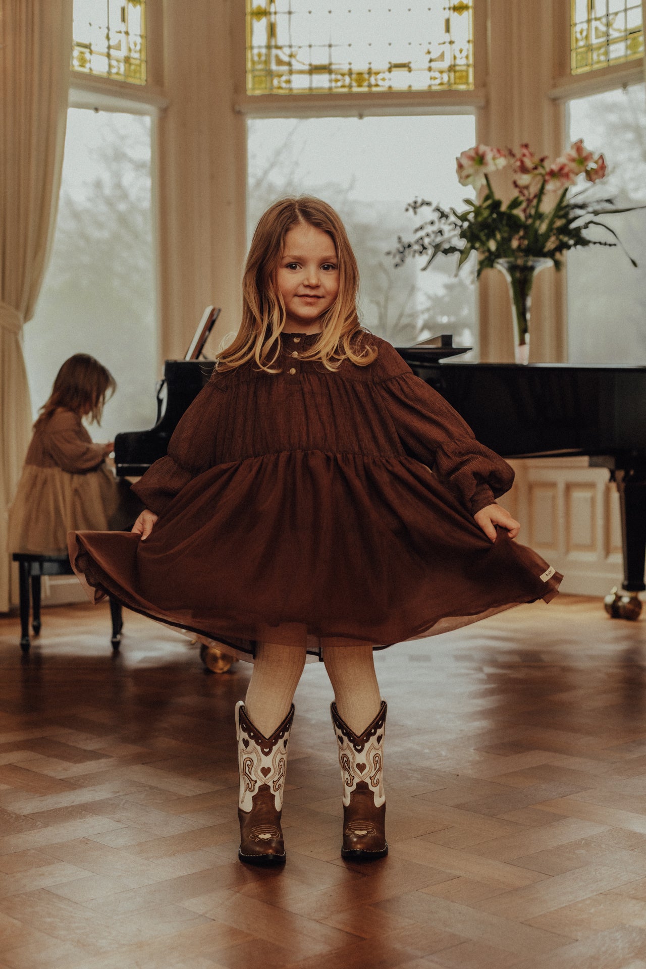 Baje Studio - dress Julia - copper brown