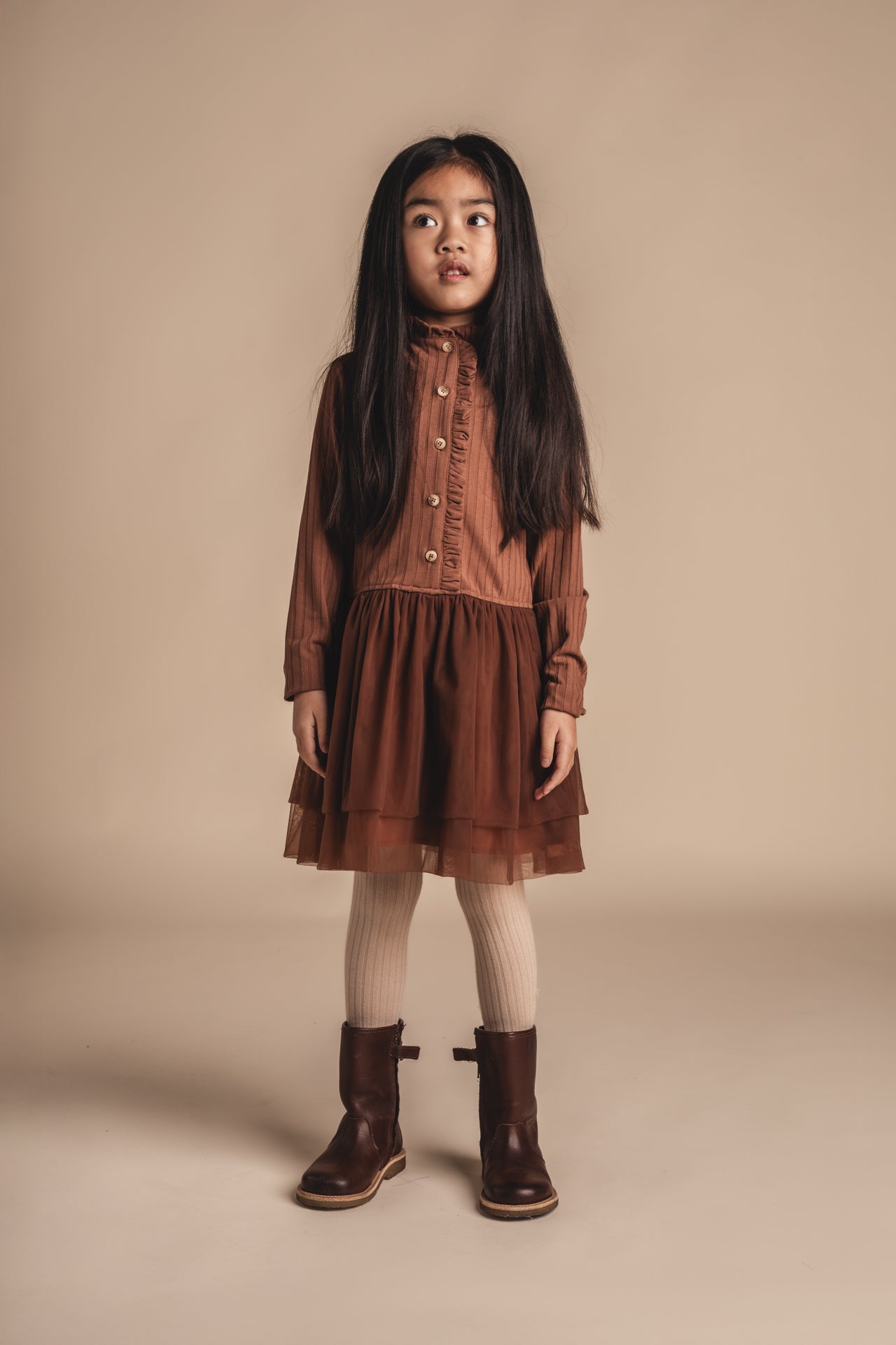 Baje Studio - dress Junna - copper brown
