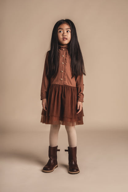 Baje Studio - dress Junna - copper brown