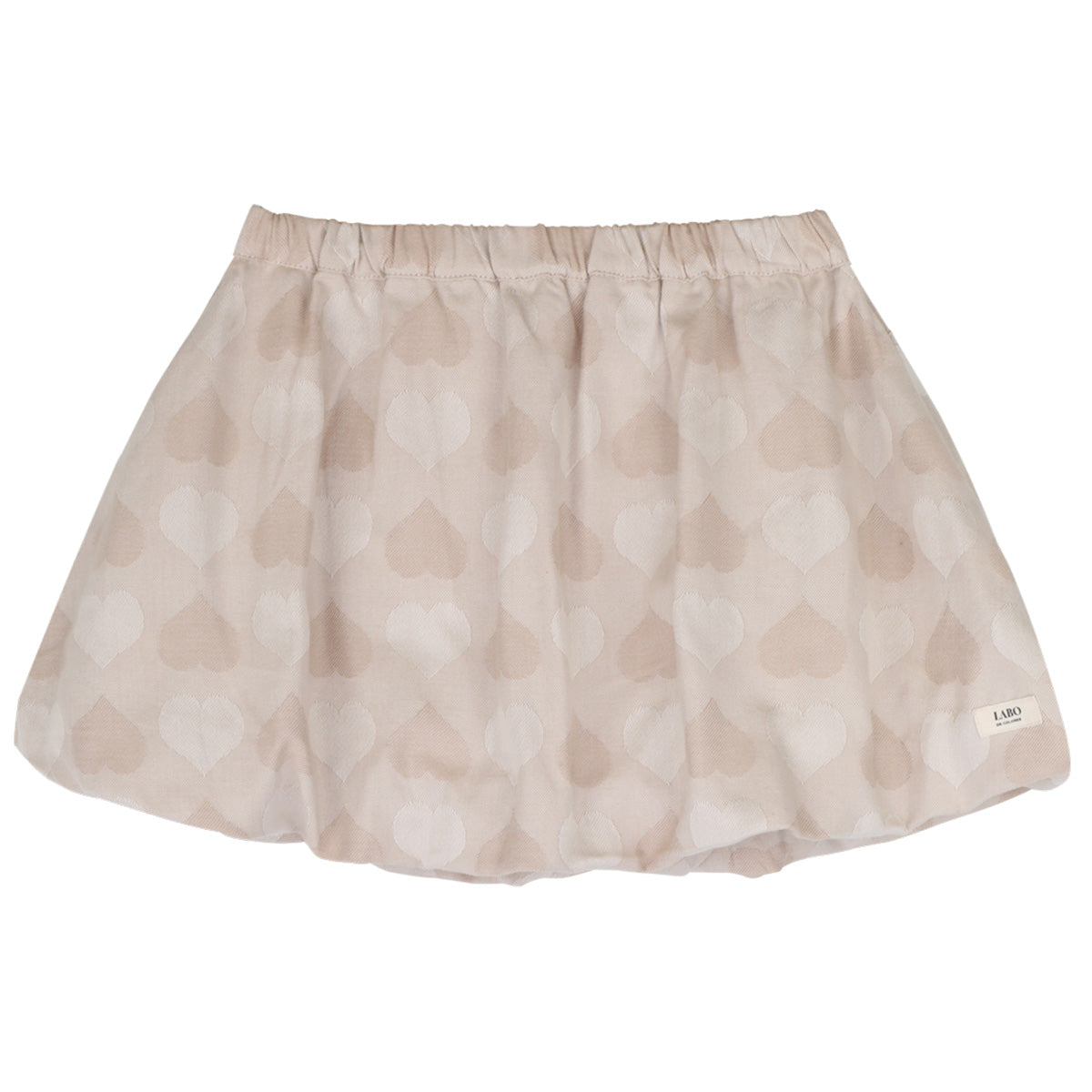 Labo - balloon skirt Lailan - taupe hearts