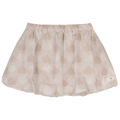 Labo - balloon skirt Lailan - taupe hearts