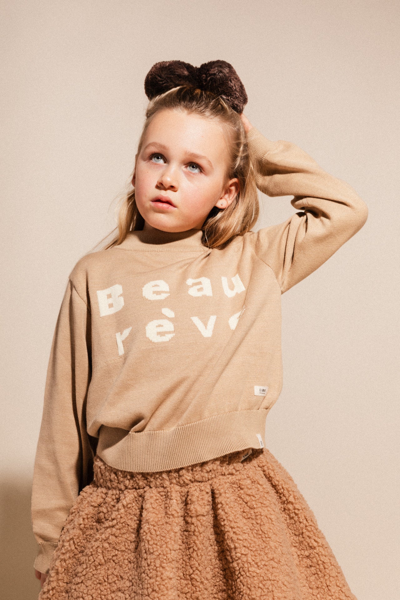 Labo - teddy skirt Livea - beige