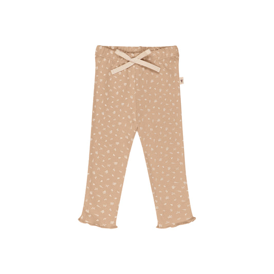 UAUA - legging ruffle - rosa floral