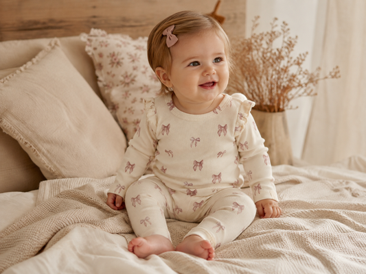 Lil'Atelier - slim fit body bow - turtledove/pink