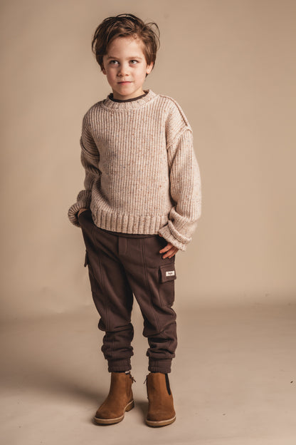 Baje Studio - knit sweater Lowe - light taupe