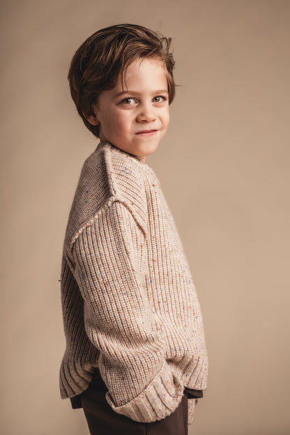 Baje Studio - knit sweater Lowe - light taupe