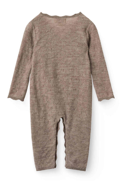 Copenhagen Colors - merino wool suit with scallop edge - natural melange