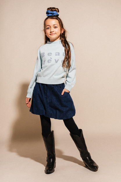 Labo - balloon skirt  Luxi - blue denim