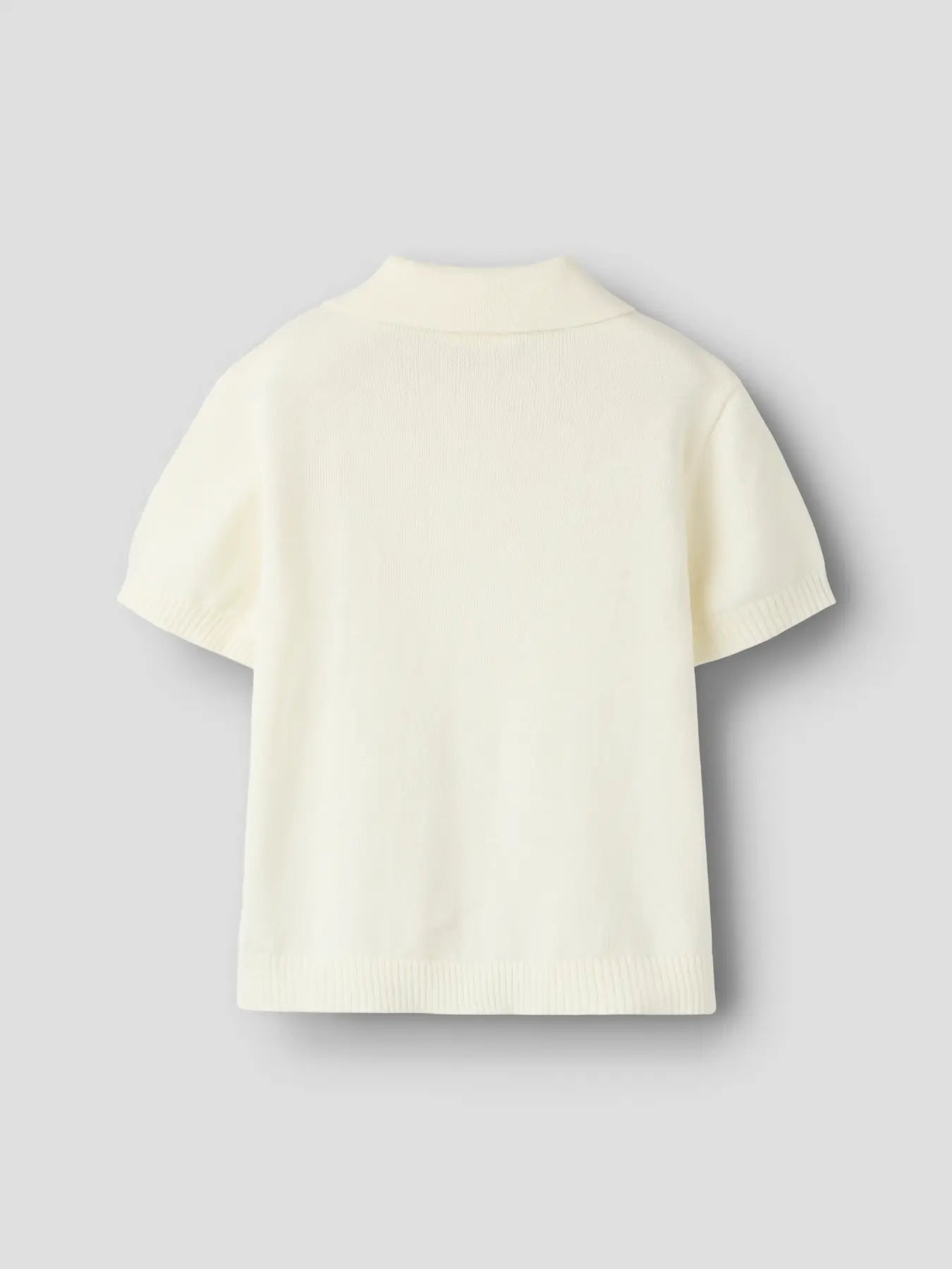 Lil'Atelier - knitted polo kid - coconut milk