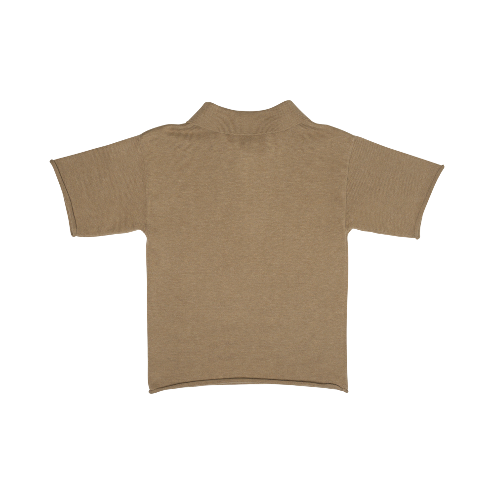 Cashmere polo Mackay ~ taupe