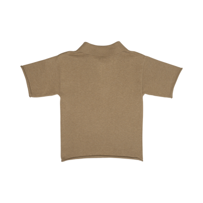 Cashmere polo Mackay ~ taupe