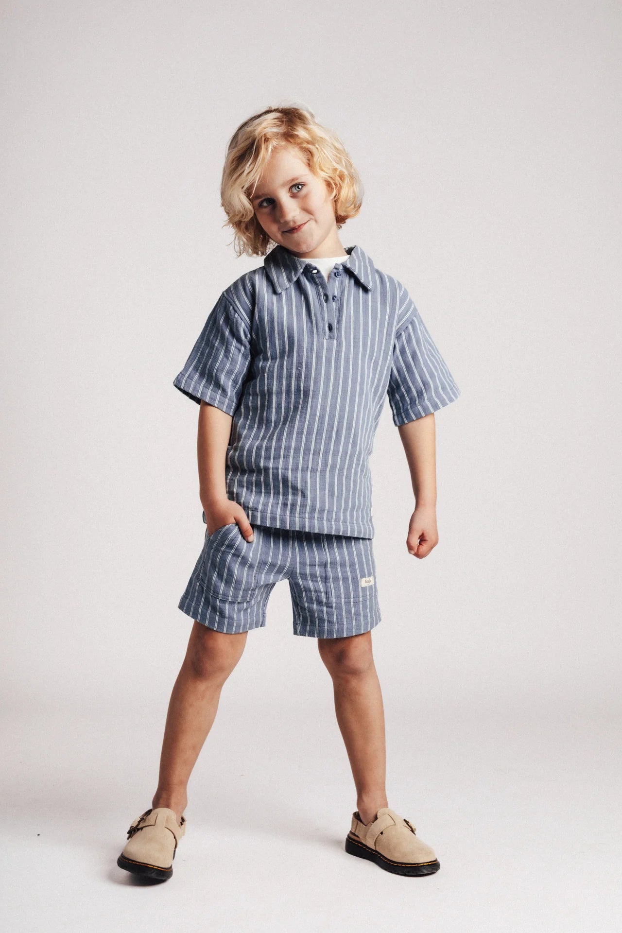 Baje Studio - shorts Mathieu - blue stone