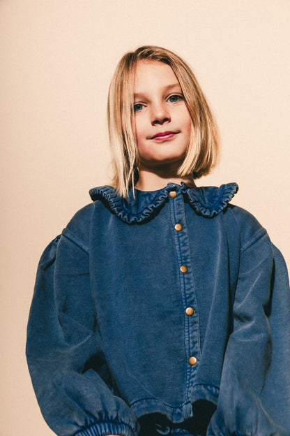 Labo - sweat blouse Mae - blue denim