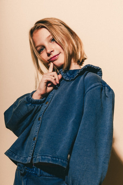 Labo - sweat blouse Mae - blue denim