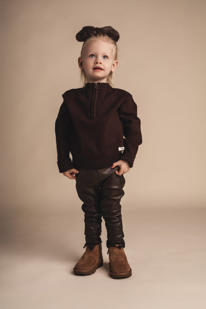 Baje Studio - sweater Meza - brown choco