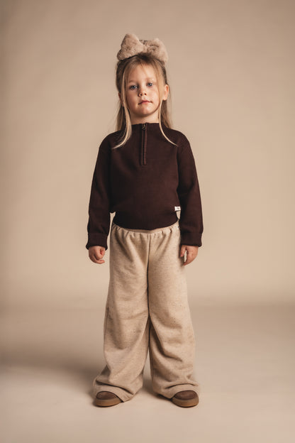 Baje Studio - sweater Meza - brown choco