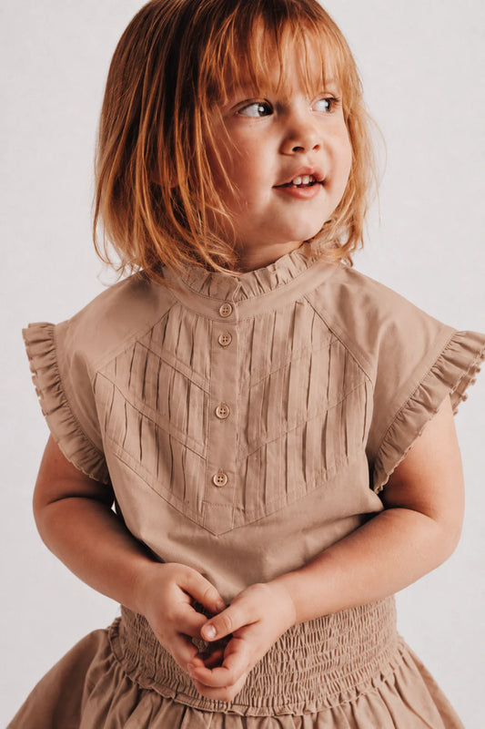 Baje Studio - blouse Moia - rose cafe