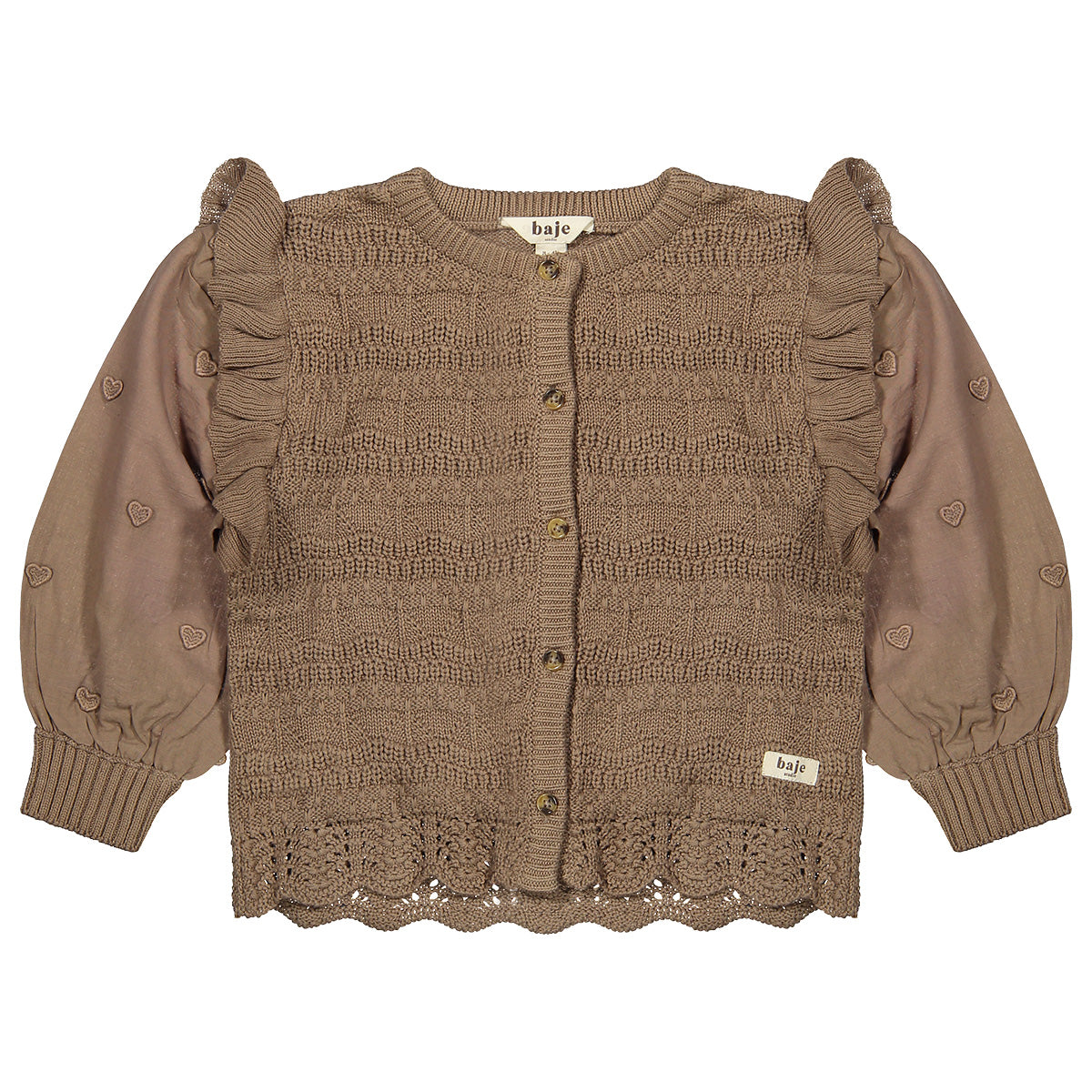 COMING SOON' Baje Studio - cardigan Morgins - brown cacao