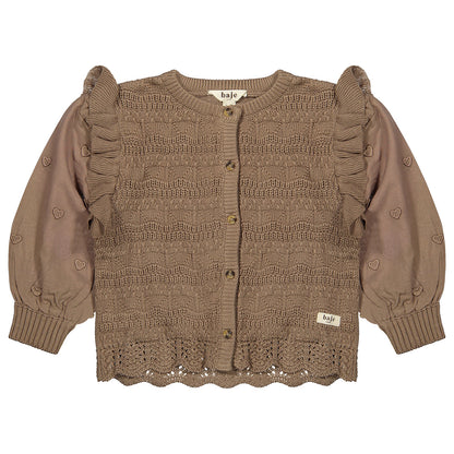 COMING SOON' Baje Studio - cardigan Morgins - brown cacao