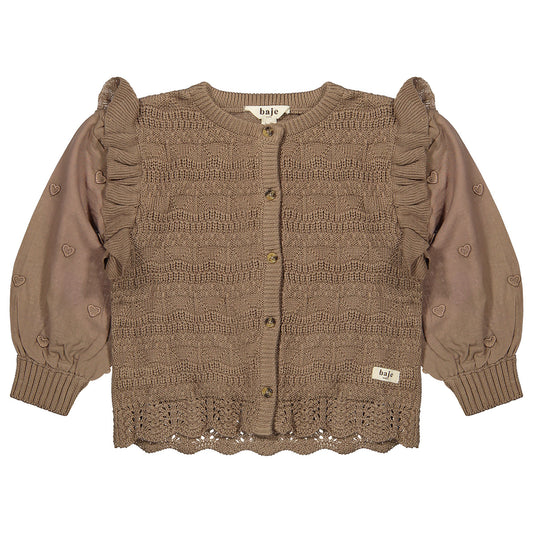 COMING SOON' Baje Studio - cardigan Morgins - brown cacao