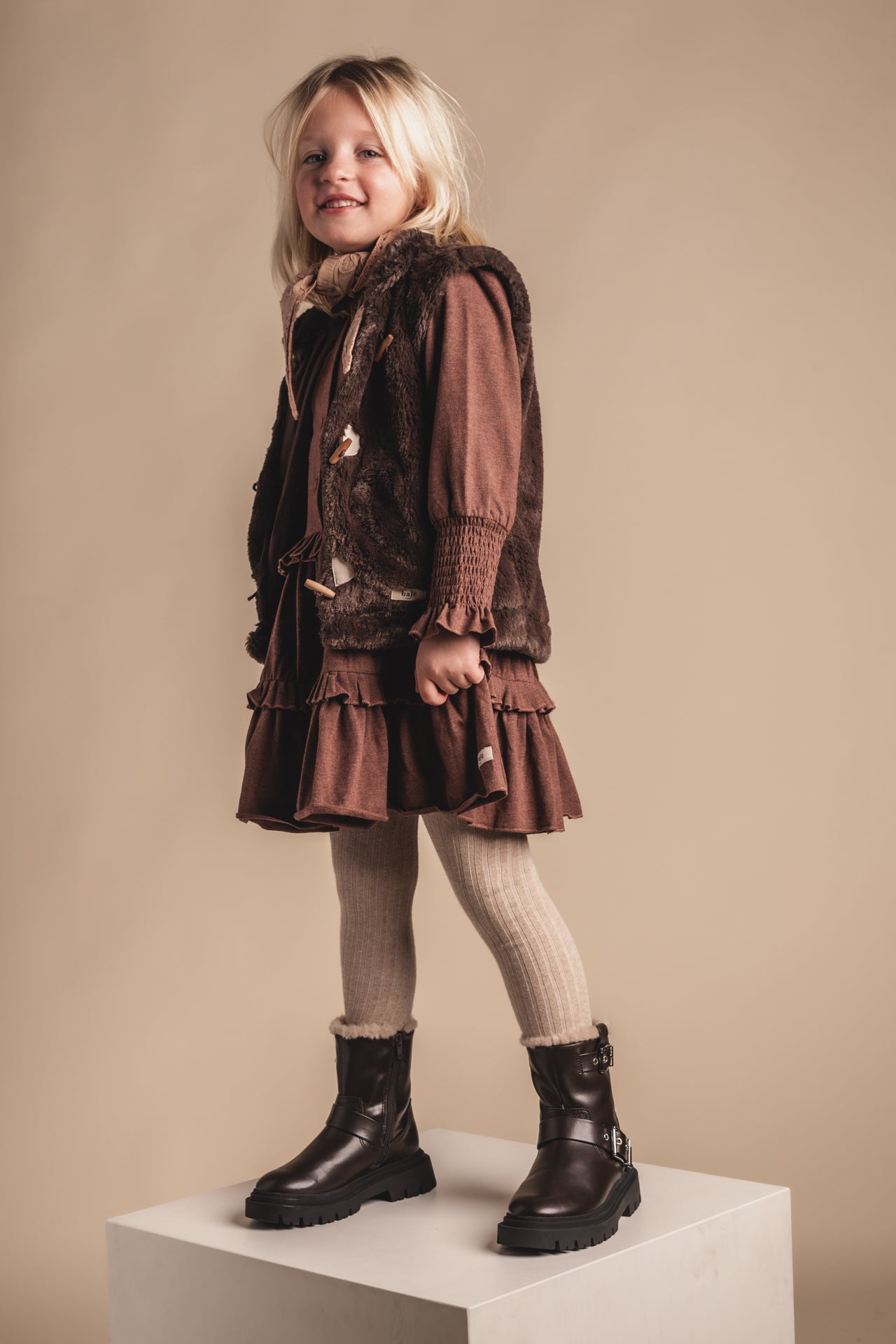PRE ORDER - Baje Studio - dress Moule - copper brown
