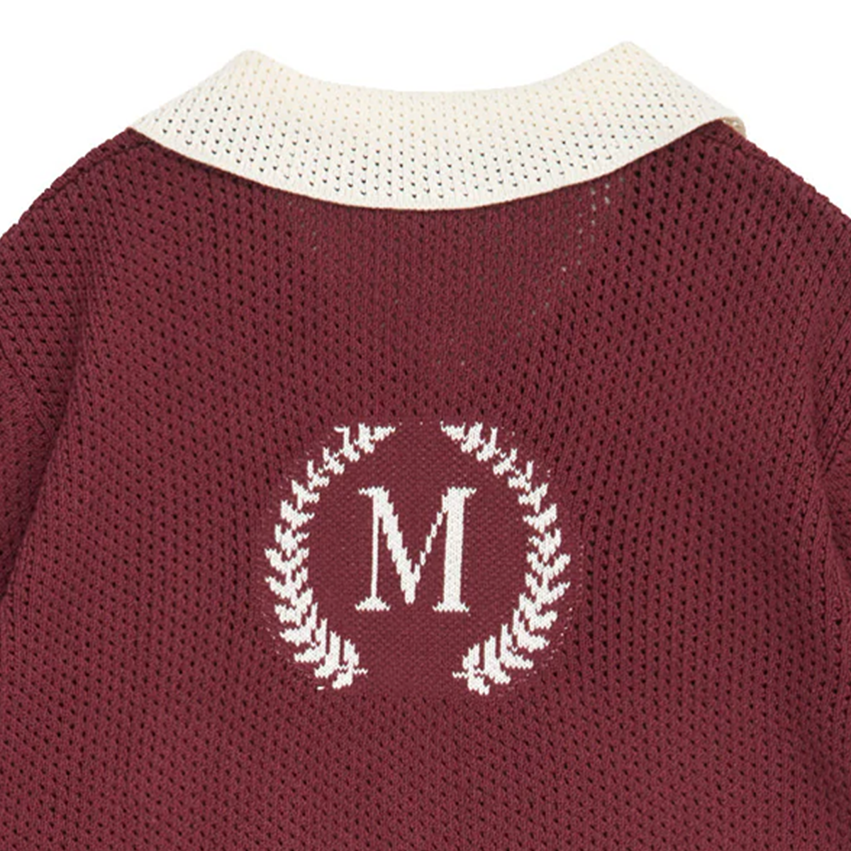 Müsli - clubhouse knit polo - russet red