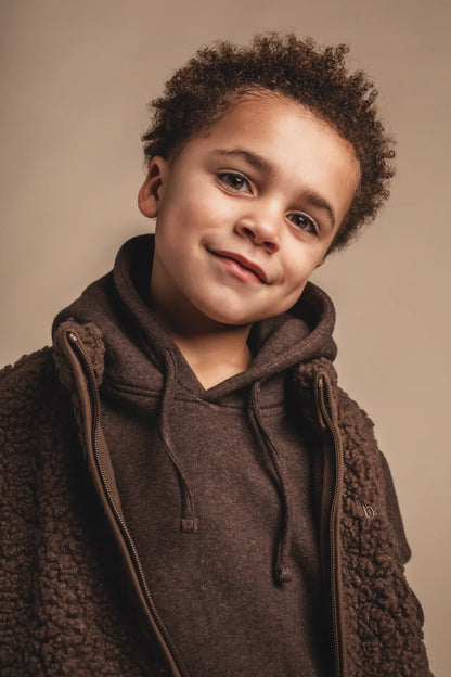 Baje Studio - teddy gilet Myso - brown choco