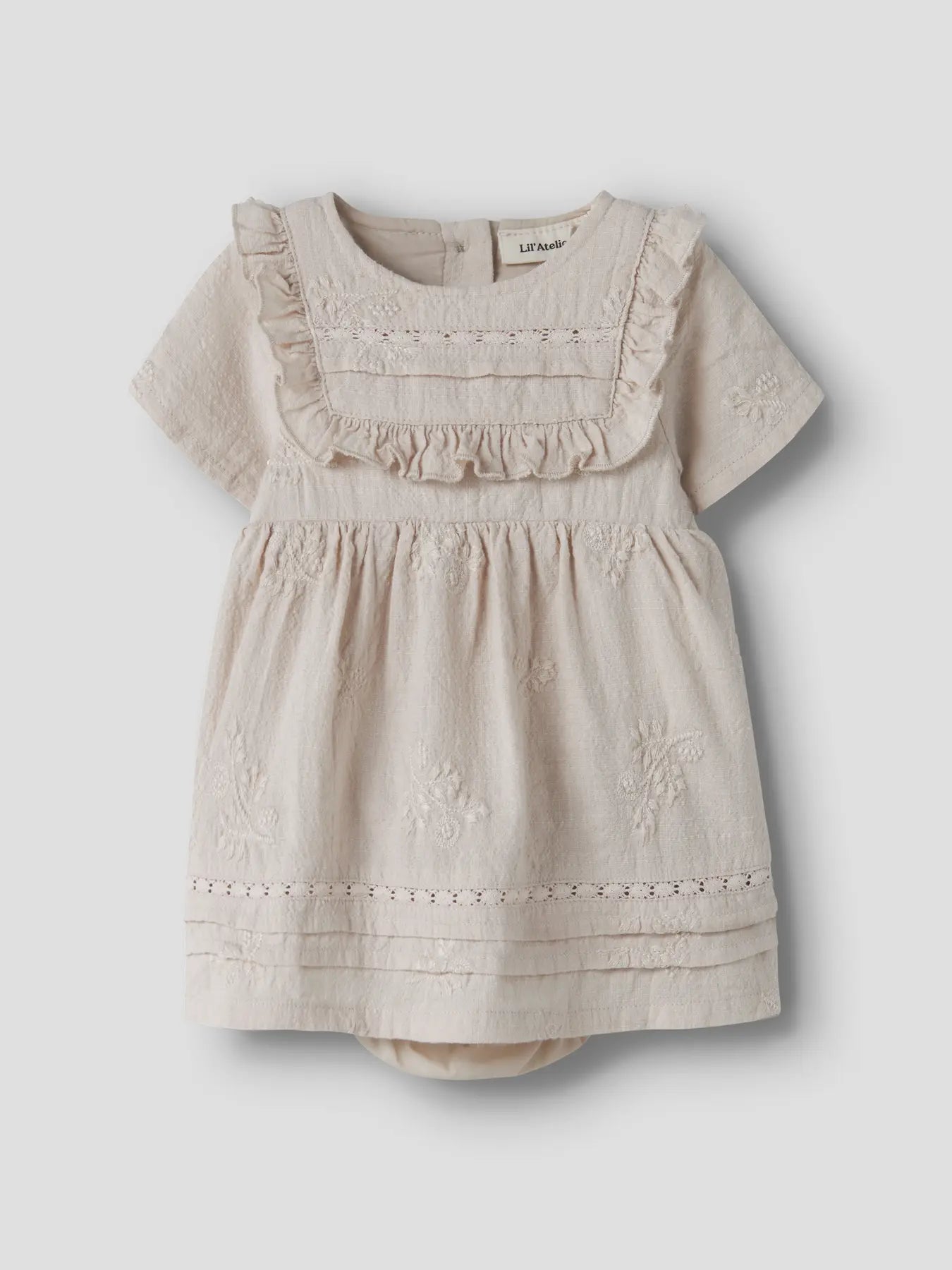 Lil'Atelier - woven body dress - pumice stone