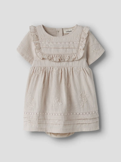 Lil'Atelier - woven body dress - pumice stone