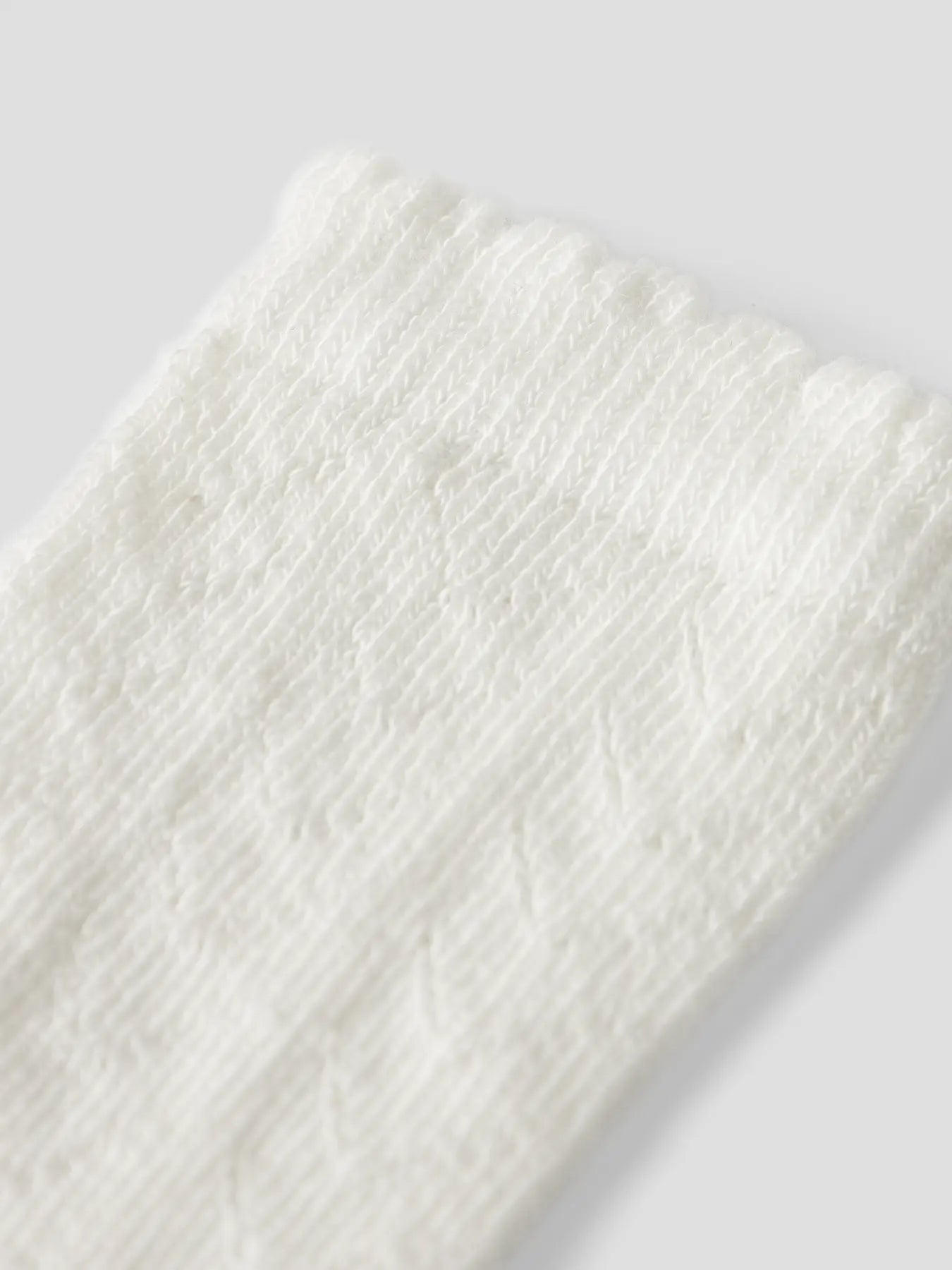 Lil'Atelier - pointelle kniekousen baby - coconut milk