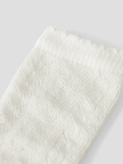 Lil'Atelier - pointelle kniekousen kind - coconut milk