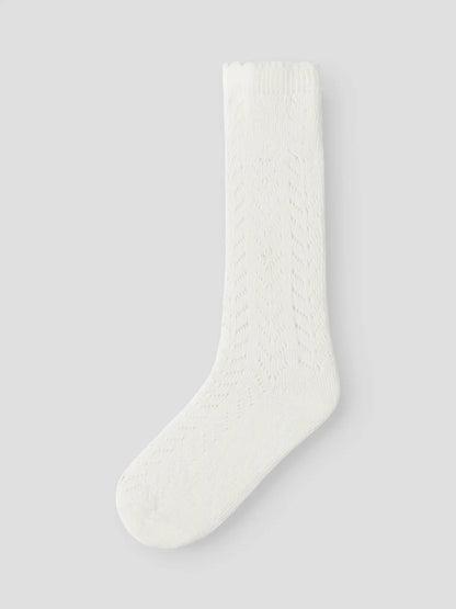 Lil'Atelier - pointelle kniekousen kind - coconut milk
